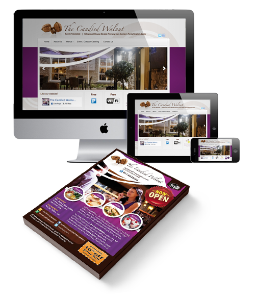 Web Design Branding Print The Candied Walnut